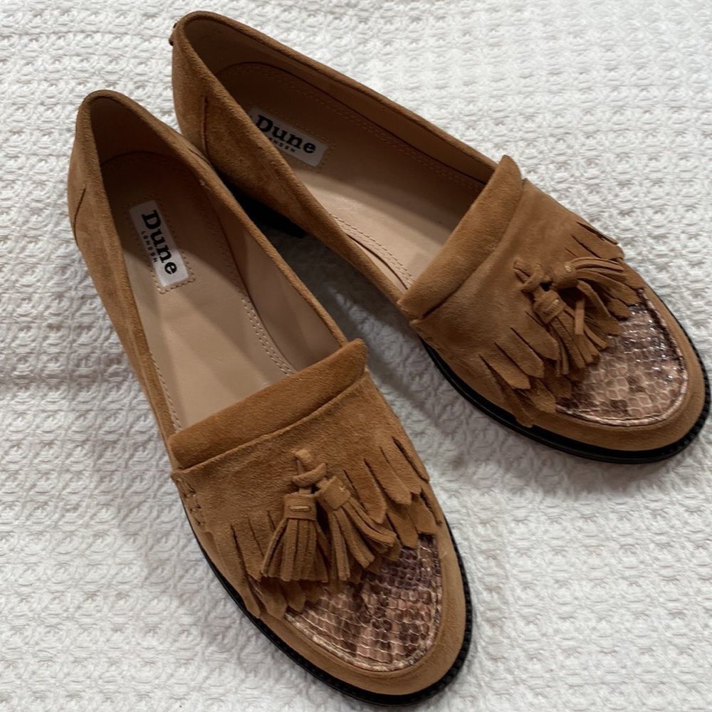 Dune London Women's Apron Tassel Loafers Size 39